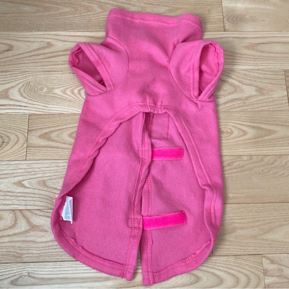 💖 XS Pink Snuggie for Dogs – Cozy Fleece Jacket - Picture 4 of 5